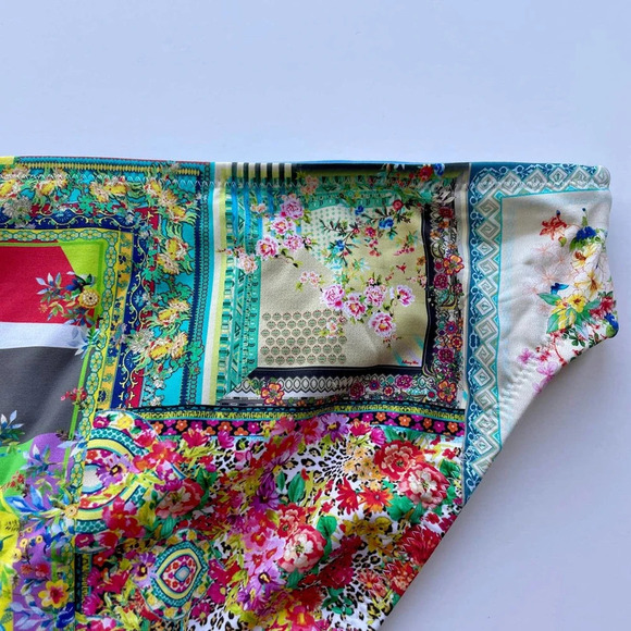 Johnny Was Iva Hipster Bikini Swim Bottom Floral Print Size Small NEW - Picture 5 of 9